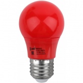 Лампа светодиодная ЭРА STD ERARL50-E27 3W груша красный для белт-лайт