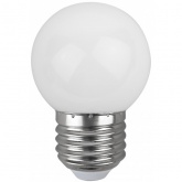 Лампа светодиодная ЭРА STD ERAW45-E27 1W шар белый для белт-лайт