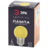 Лампа светодиодная ЭРА STD ERAYL45-E27 1W шар желтый для белт-лайт