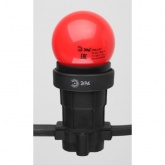 Лампа светодиодная ЭРА STD ERARL45-E27 1W шар красный для белт-лайт