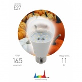 Лампа светодиодная для растений ЭРА FITO-11W-Ra90-E27 11W 220V E27 d60х120mm 264903