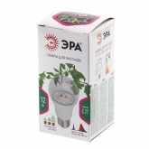 Лампа светодиодная для растений рассады ЭРА FITO-12W-RB-E27 12W 220V E27 RB d60х120mm 264866