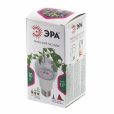 Лампа светодиодная для растений рассады ЭРА FITO-10W-RB-E27 10W 220V E27 RB d60х120mm 264842