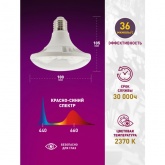 Лампа светодиодная для растений рассады ЭРА FITO-18W-RB-E27 18W 220V E27 RB d100х105mm 238195