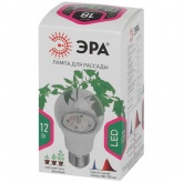 Лампа светодиодная для растений рассады ЭРА FITO-12W-RB-E27-K 12W 1310K 220V E27 RB d60х110mm 786113