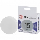 Лампа светодиодная таблетка ЭРА LED GX 15W 860 6000K 220V GX53 дневной свет
