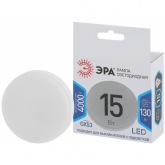 Лампа светодиодная таблетка ЭРА LED GX 15W 840 4000K 220V GX53 холодный свет