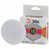 Лампа светодиодная таблетка ЭРА LED GX 15W 827 2700K 220V GX53 теплый свет