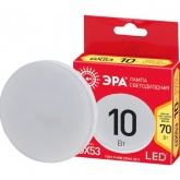 Лампа светодиодная таблетка ЭРА RED LINE GX 10W 827 2700K 220V GX53 теплый свет