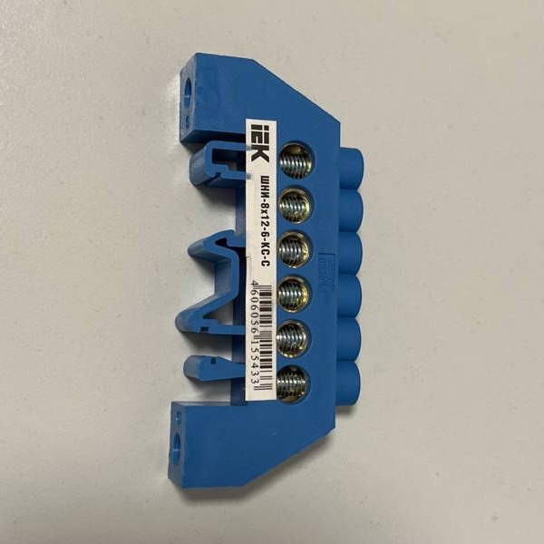 Шина нулевая в комбинированном DIN-изоляторе типа «Стойка» ШНИ-8x12-6-КС-С IEK