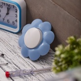 Выключатель одноклавишный Kranz HAPPY Цветок скрытой установки, белый/голубой