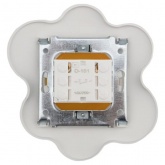 Выключатель одноклавишный Kranz HAPPY Яичница скрытой установки, желтый/белый