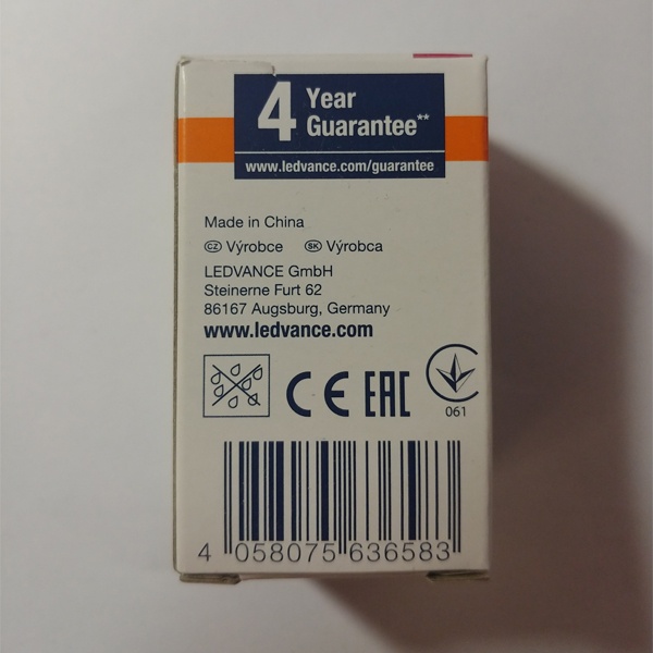 Светодиодная, низковольтная, лампочка акцентного освещения Осрам, мощностью 4,2 Ватта, с цоколем GU4, теплый свет