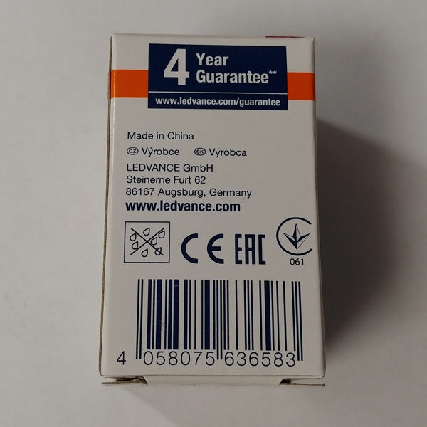 Светодиодная, низковольтная, лампочка акцентного освещения Осрам, мощностью 4,2 Ватта, с цоколем GU4, теплый свет