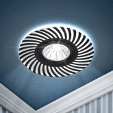 Светильник ЭРА DK LD32 BK /1 декоративный со светодиодной подсветкой MR16 220V max11W черный