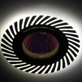 Светильник ЭРА DK LD39 WH/GD /1 декоративный со светодиодной подсветкой MR16, белый/золото