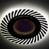 Светильник ЭРА DK LD39 WH/CH /1 декоративный со светодиодной подсветкой MR16, белый/хром