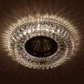 Светильник ЭРА декор со светодиодной подсветкой MR16, прозрачный DK LD34 SL/WH /1