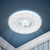 Светильник ЭРА декор со светодиодной подсветкой MR16 220V max11W белый DK LD32 WH /1 (5056306010170)