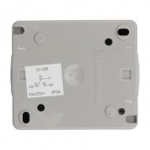 Переключатель проходной открытой установки Kranz Industrial IP54 серый