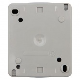 Розетка Kranz Industrial одноместная открытой установки с заземлением 2П+3 IP54 керамика серый