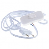 Шнур Navigator 61 724 NPS-FS-170-2x0.5-WH 1.7м с выкл. белый