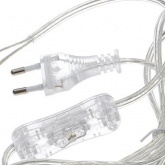 Шнур Navigator 61 723 NPS-FS-170-2x0.5-TR 1.7м с выкл. прозрачный