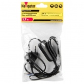 Шнур Navigator 61 720 NPS-FS-170-2x0.5-BL 1.7м с выкл. черный