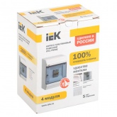 Бокс ИЭК PRIME ЩРН-П-4 модуля навесной пластик IP41 прозрачная дверь