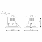Светодиодный светильник карданный ЭРА SKD-11-36-40K-W20 20W 4000K 230V 2400Lm белый