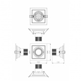 Светодиодный светильник карданный ЭРА SKD-11-36-40K-W20 20W 4000K 230V 2400Lm белый
