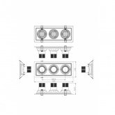 Светодиодный светильник карданный ЭРА SKD-13-36-40K-W09 27W 4000K 230V 3240Lm белый