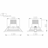 Светодиодный светильник карданный ЭРА SKD-11-36-40K-W09 9W 4000K 230V 810Lm белый