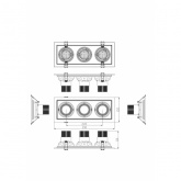 Светодиодный светильник карданный ЭРА SKD-13-36-40K-W20 60W 4000K 230V 5400Lm белый