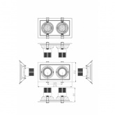 Светодиодный светильник карданный ЭРА SKD-12-36-40K-W20 40W 4000K 230V 3600Lm белый