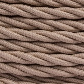 Ретро провод Bironi витой 2х2,5 капучино плетеный [бухта 10м]