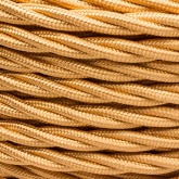 Ретро провод Bironi витой 2х2,5 золото плетеный [бухта 10м]