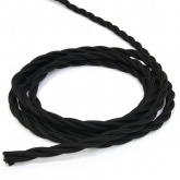 Ретро провод TDM Эко 2х1,5 витой ГОСТ черный (50м)