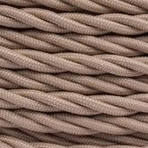 Ретро провод Bironi информационный UTP Cat.5E 4х2х0,52 капучино матовый плетеный [бухта 20м]