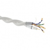 Ретро кабель информационный TDM Эко TV + Internet витой, белый (45м)