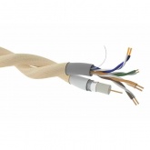 Ретро кабель информационный TDM Эко TV + Internet витой, бежевый (45м)