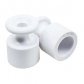 Изолятор Bironi пластиковый белый [упак. 100шт]