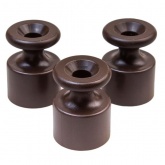 Изолятор Bironi пластиковый коричневый [упак. 100шт]