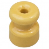 Изолятор ROZETKOFF для наружного монтажа D16х20мм керамика песочное золото [упак. 50шт] Bironi