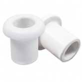 Втулка Bironi проходная через стену пластиковая белый [упак. 20шт]