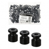 Изолятор для ретро провода TDM пластиковый черный [упак.100 шт]