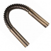 Угол соединительный гофрированный Bironi для трубы декоративной ПВХ диаметр 16 мм бронза