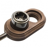 Рамка 2-местная Bironi для монтажа с декоративной трубой старое дерево