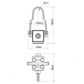 Зажим анкерный ИЭК ЗАБ 4х16-35 (SO 158) для провода СИП