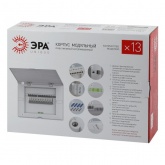 Щит встраиваемый ЭРА UNIQUE ЩРВ-П 13 модулей с белой дверкой IP41